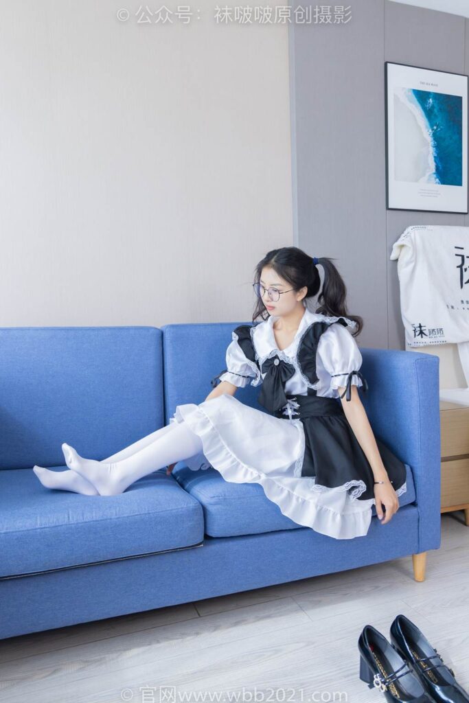 [BoBoSocks袜啵啵]NO.306 奶油-高跟鞋、皮鞋、厚白丝大腿袜、厚肉丝、白棉袜[140P/1V/5.83GB]插图2