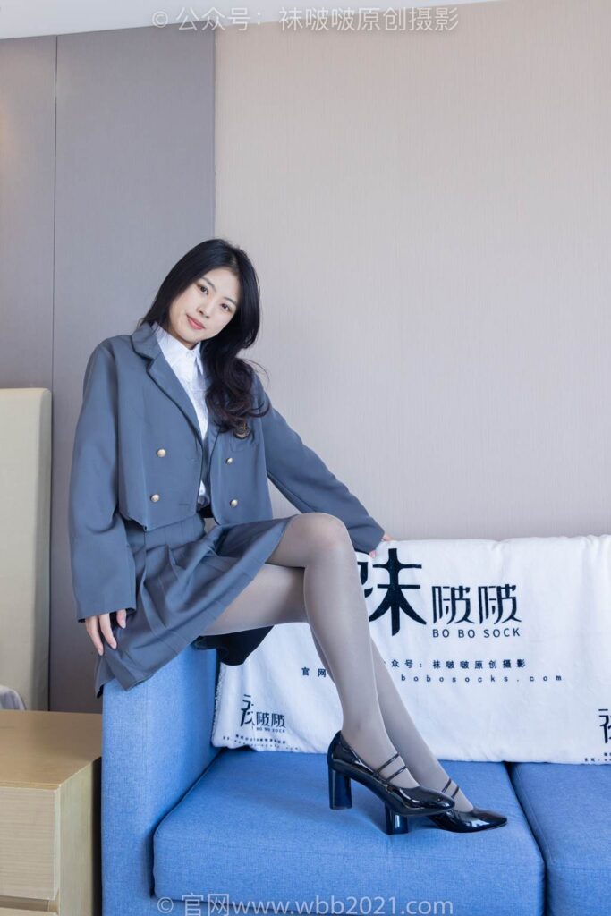 [BoBoSocks袜啵啵]NO.312 奶油-高跟鞋、黑丝打底、肉丝[160P/1V/6.67GB]插图2