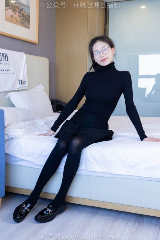 [BoBoSocks袜啵啵]NO.313 芝士-皮鞋、平底鞋、厚黑丝、厚黑丝大腿袜[150P/1V/6.30GB]-无料摄影圈