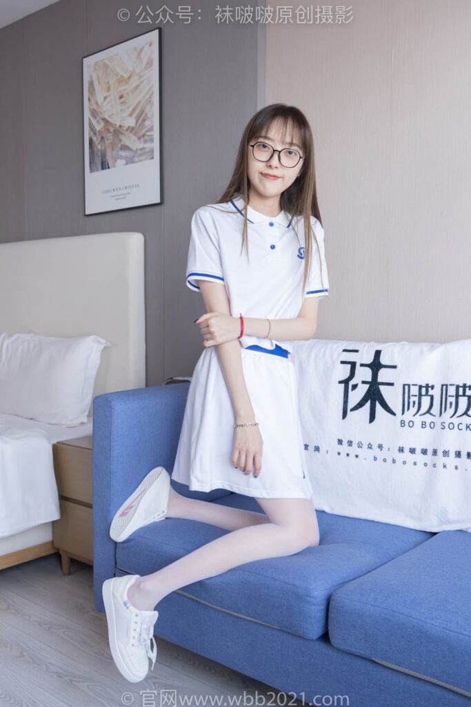 [BoBoSocks袜啵啵]NO.344 稚予-板鞋、平底鞋、白丝[150P/1V/6.42GB]插图2