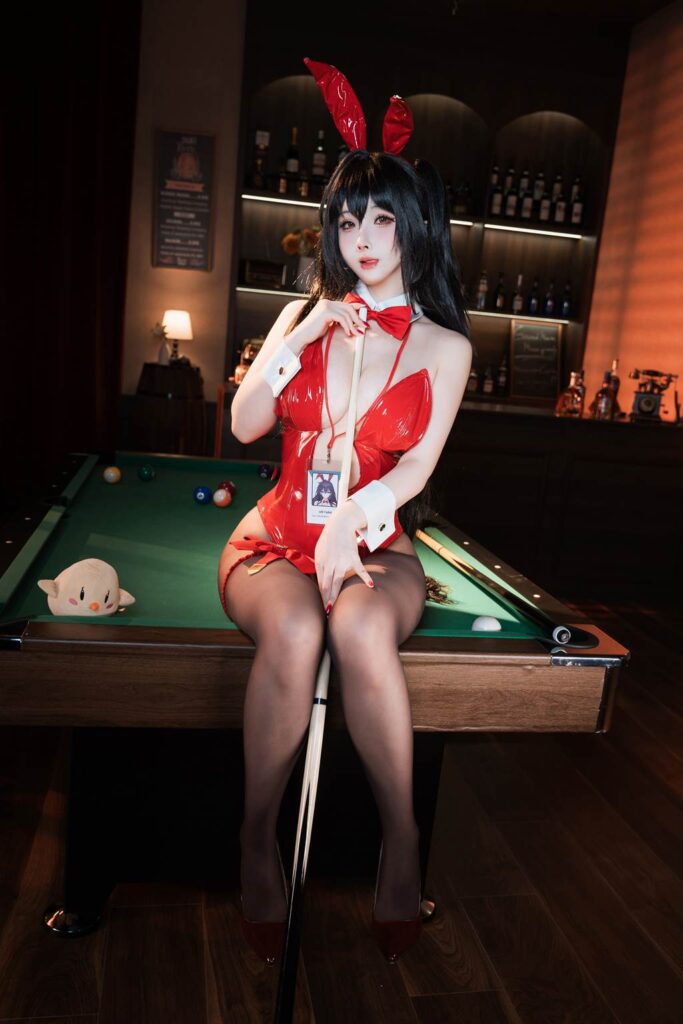 rioko凉凉子(肉扣热热子) NO.125 – 碧蓝航线 大凤 桌球兔女郎[50P/7V/758MB]插图1