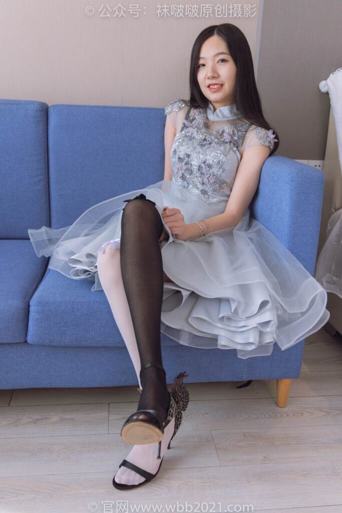 [BoBoSocks袜啵啵]NO.356 小甜豆-高跟鞋、黑白丝大腿袜[150P/1V/6.29GB]插图3