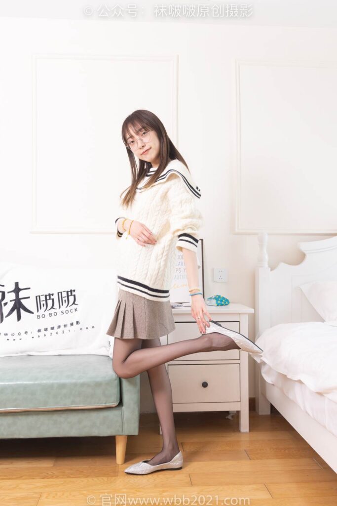 [BoBoSocks袜啵啵]NO.361 稚予-高跟凉鞋、平底鞋、超薄黑丝、灰丝[160P/1V/6.11GB]插图2