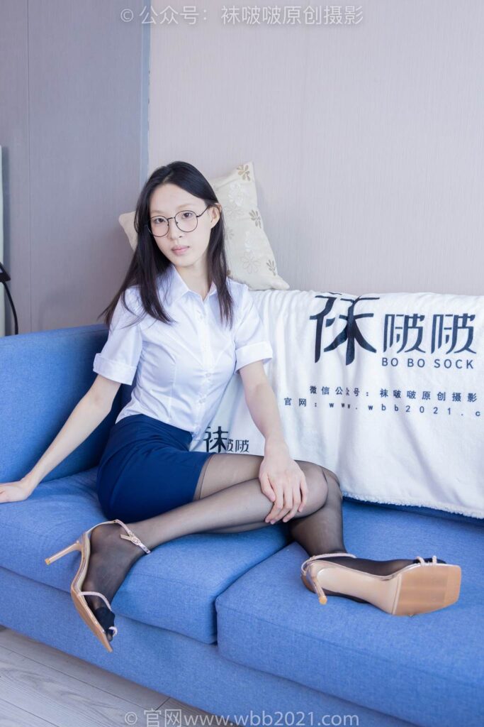 [BoBoSocks袜啵啵]NO.373 雪糕-高跟凉鞋、黑丝（脚尖加固款）、ol制服[160P/1V/6.90GB]插图3