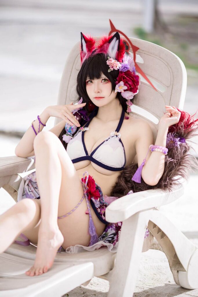 九柒喵 NO.030 – 蔚蓝档案 狐坂若藻 泳装[23P/156MB]插图3