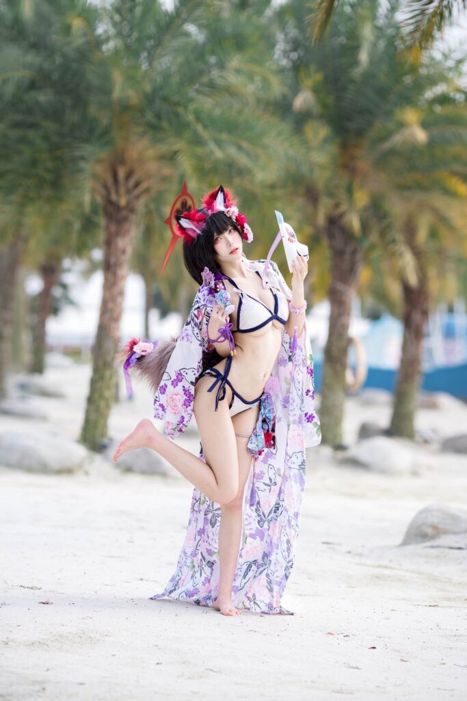 九柒喵 NO.030 – 蔚蓝档案 狐坂若藻 泳装[23P/156MB]插图1