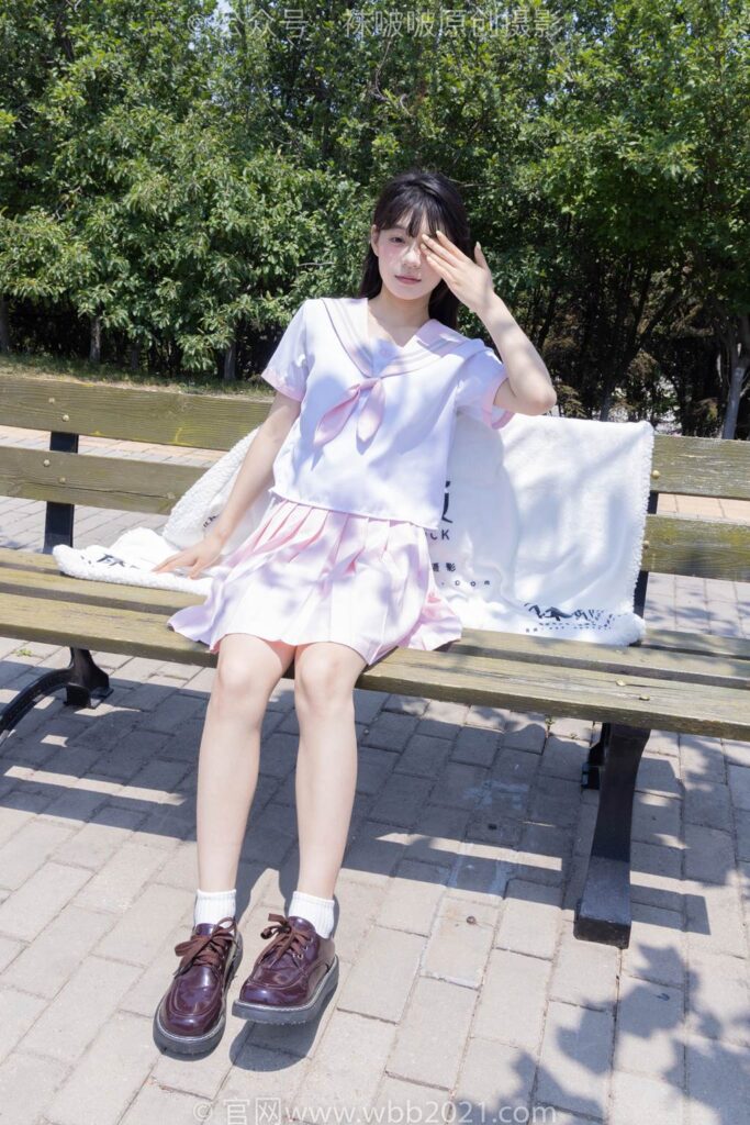 [BoBoSocks袜啵啵]NO.399 糯米-皮鞋、白棉袜、jk制服[145P/1V/6.34GB]插图3