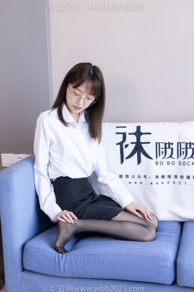 [BoBoSocks袜啵啵]NO.419 稚予-高跟鞋、黑丝、短肉丝、ol风[142P/1V/5.69GB]插图3