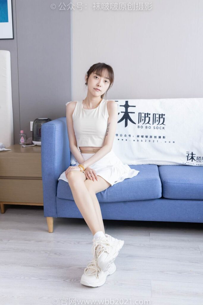 [BoBoSocks袜啵啵]NO.424 稚予-运动鞋、白棉袜、肉丝、腰丝[140P/1V/5.73GB]插图