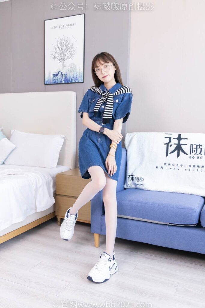 [BoBoSocks袜啵啵]NO.435 稚予-板鞋、运动鞋、白丝、肉丝[150P/1V/6.25GB]插图