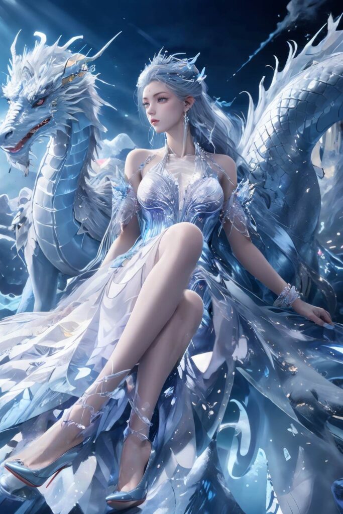 AI绘画 813 雪女[40P/193M]插图1