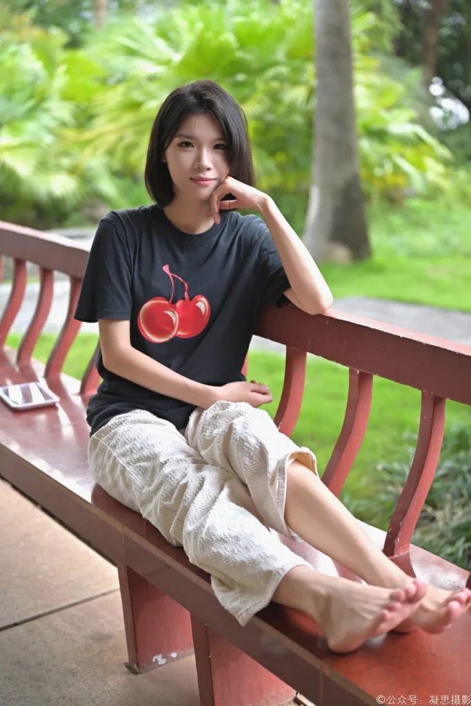 凝思摄影 NO.031 小睿-T恤、短白袜、平底鞋[144P/1V/5.27GB]插图