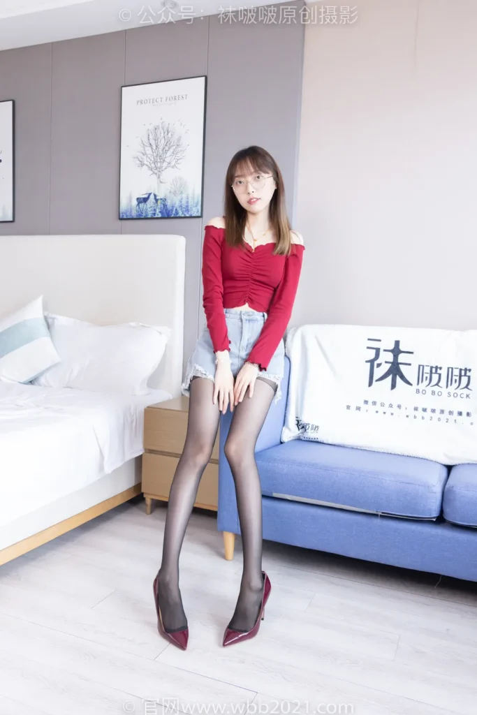 [BoBoSocks袜啵啵]NO.473 稚予-高跟鞋、黑丝、挑鞋[140P/1V/5.25GB]插图1