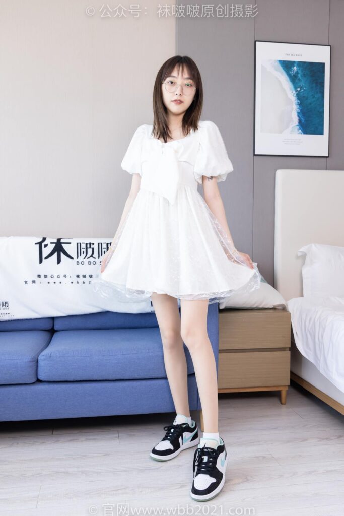 [BoBoSocks袜啵啵]NO.574 稚予-板鞋、白棉袜、薄肉丝[150P/1V/5.37GB]插图