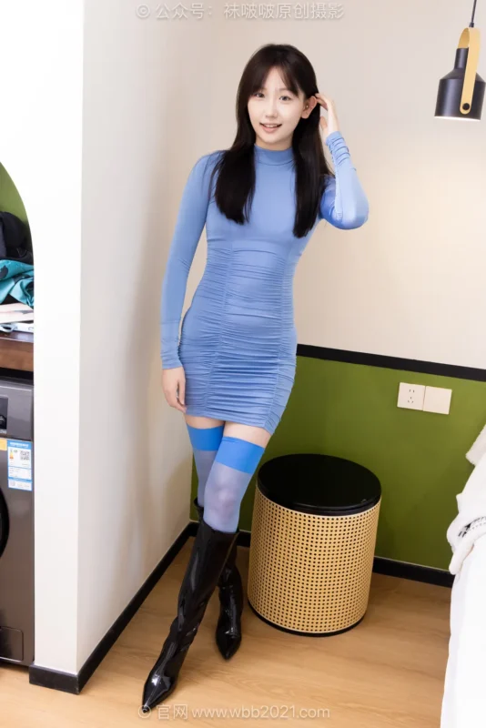 [BoBoSocks袜啵啵]NO.605 香菜-高跟长靴、薄蓝丝、薄黑丝[148P/1V/6.95GB]-无料摄影圈