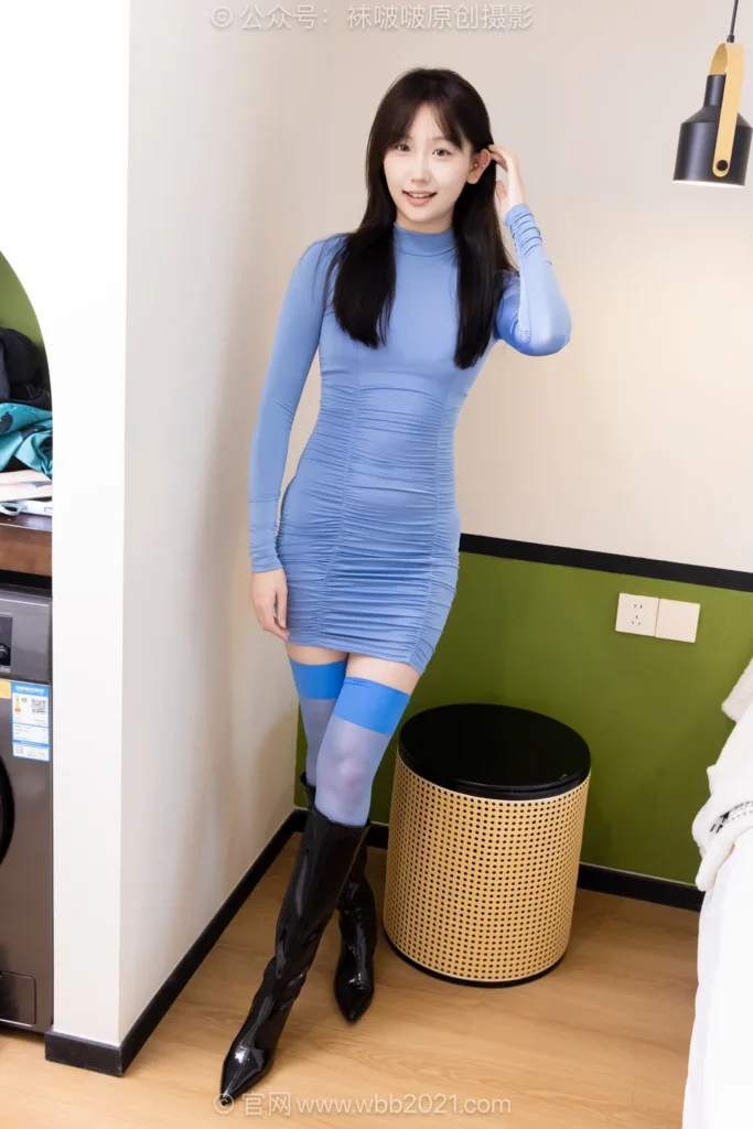 [BoBoSocks袜啵啵]NO.605 香菜-高跟长靴、薄蓝丝、薄黑丝[148P/1V/6.95GB]插图
