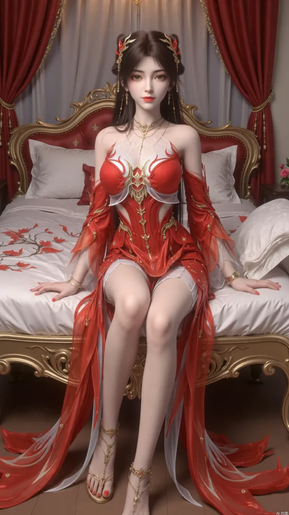 AI绘画 836 完美世界-火灵儿[77P/528M]插图