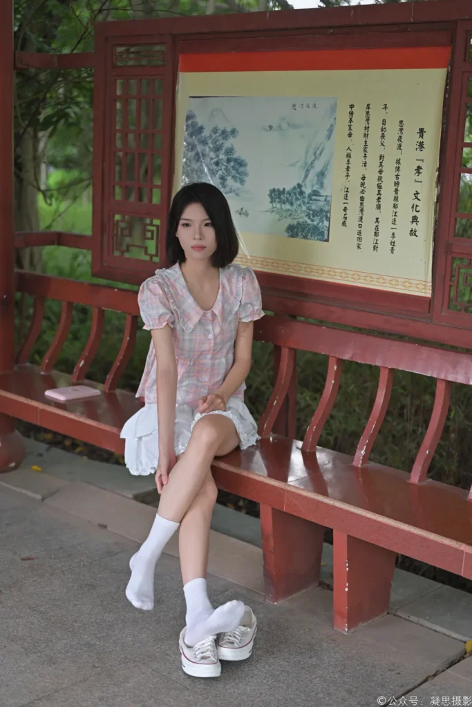 凝思摄影 NO.037 小睿-短裙、短白袜、平底鞋[150P/1V/5.85GB]插图3