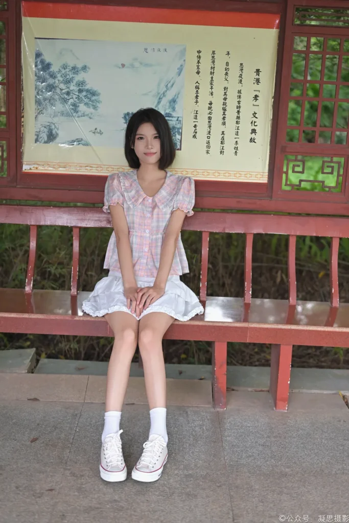 凝思摄影 NO.037 小睿-短裙、短白袜、平底鞋[150P/1V/5.85GB]插图1