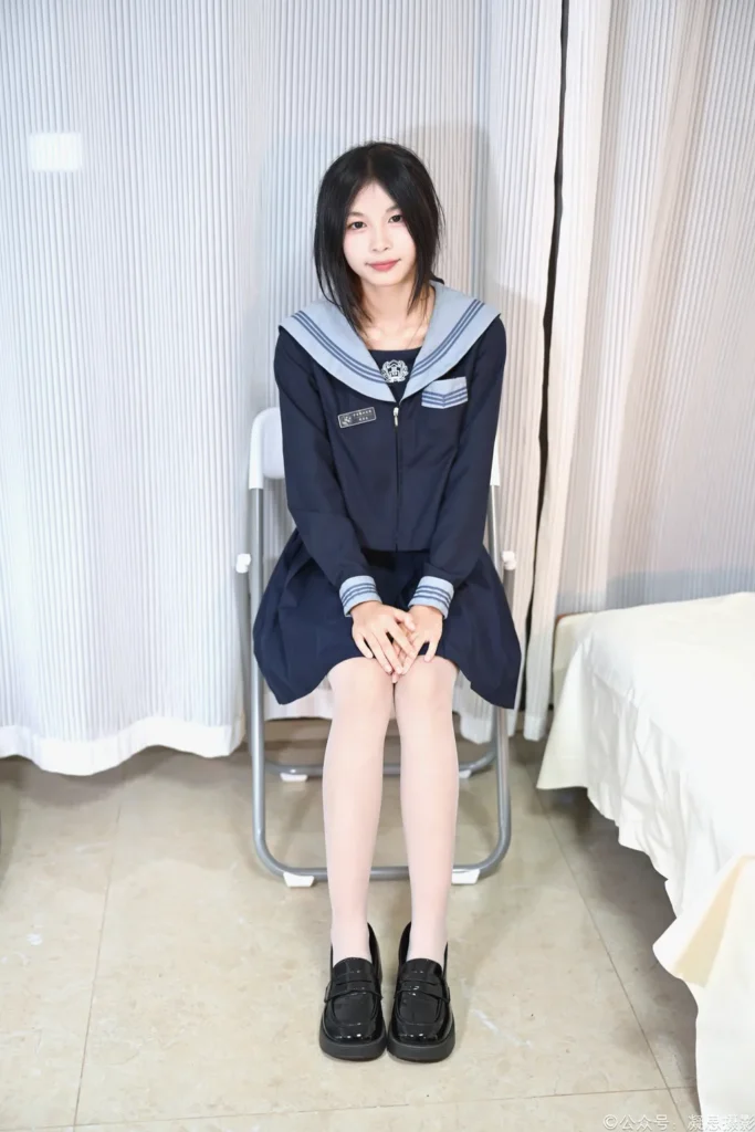 凝思摄影 NO.043 沅沅-JK制服、连裤白丝、小皮鞋[150P/1V/5.74GB]插图1