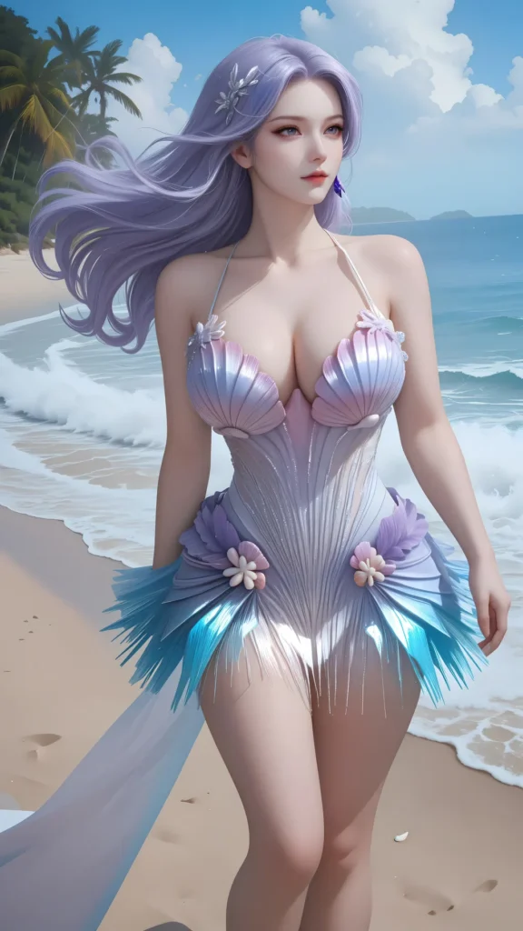 AI绘画 869 海的女儿[92P/118M]插图