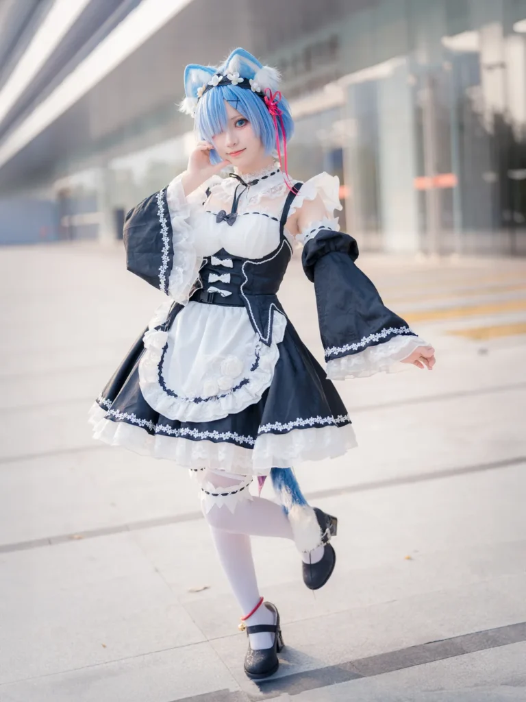 花柒Hana NO.042 – 萤火虫动漫嘉年华 猫猫蕾姆[107P/1V/889MB]插图1