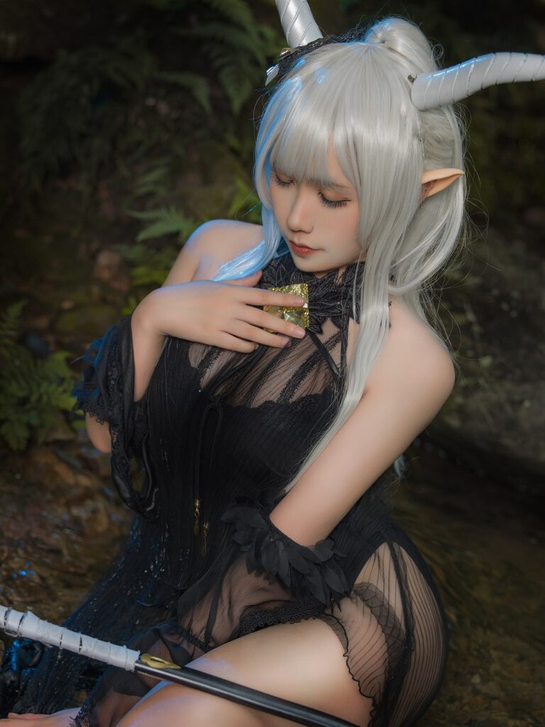 麻花麻花酱 NO.090- 明日方舟 闪灵泳装[20P/254MB]插图3