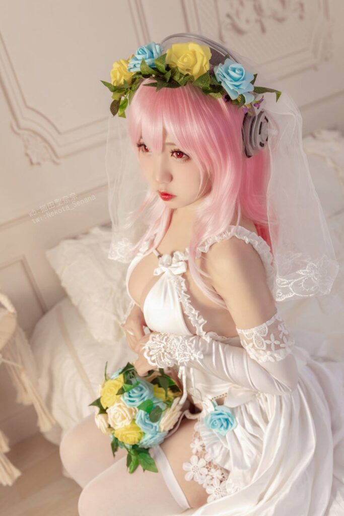 貓田聖奈奈(桃之啾啾) NO.005 – 索尼子十周年花嫁[35P/103MB]插图1