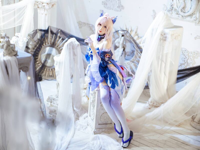 焖焖碳 NO.034 - 珊瑚宫心海[15P/532MB]-无料摄影圈