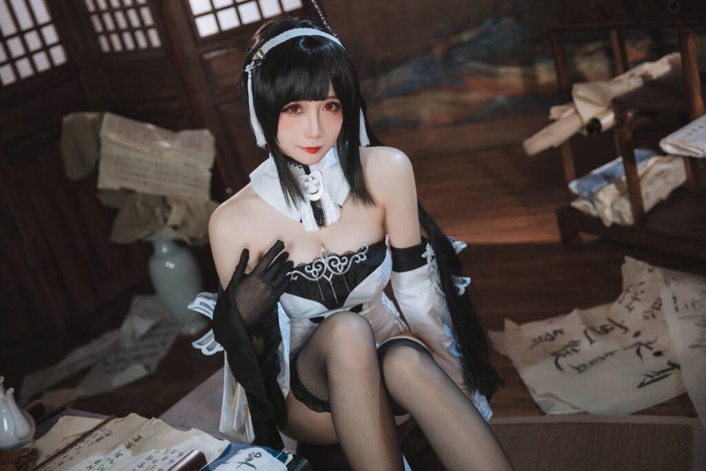 焖焖碳 NO.035 – 碧蓝航线 镇海白黑礼服[23P/182MB]插图3