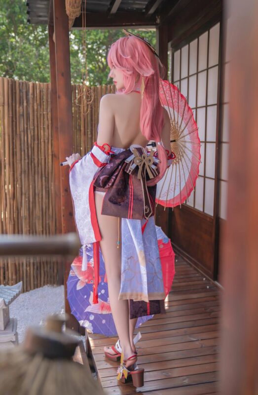 焖焖碳 NO.039 - 八重神子[15P/135MB]-无料摄影圈