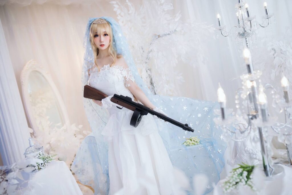 焖焖碳 NO.043 – 少女前线 索米 婚纱[42P/148MB]插图1