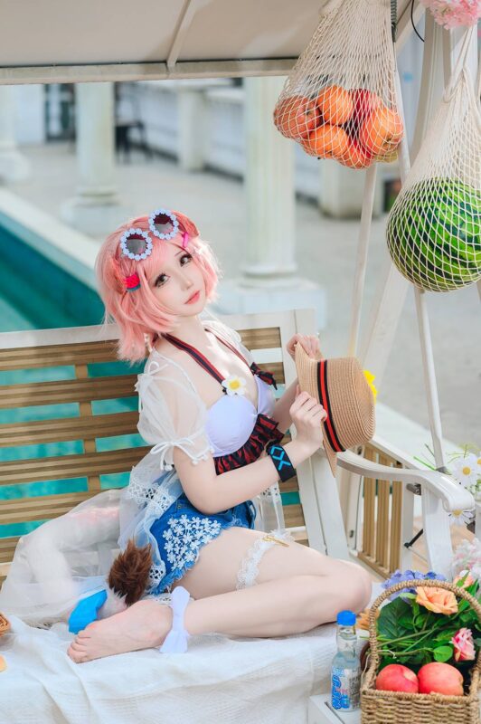 焖焖碳 NO.047 - 明日方舟 澄闪泳装[22P/166MB]-无料摄影圈