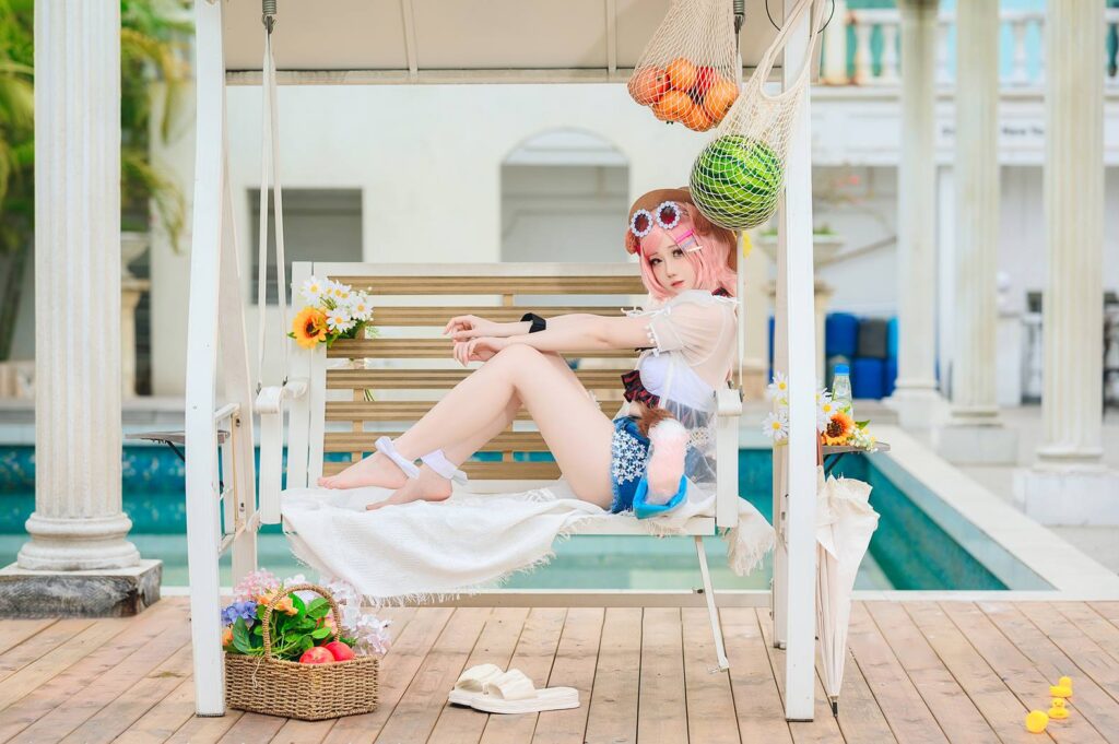 焖焖碳 NO.047 – 明日方舟 澄闪泳装[22P/166MB]插图1