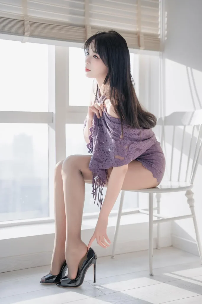 轩萧学姐 NO.086 – 紫色旗袍[140P/288MB]插图