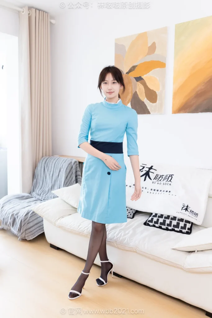 [BoBoSocks袜啵啵]NO.624 香菜-高跟鞋、高跟凉鞋、平底皮鞋、薄黑丝、短肉丝、空姐制服[182P/1V/6.99GB]插图1