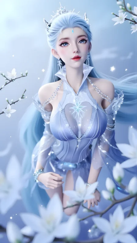 AI绘画 959 白泽-雪女[34P/197M]-无料摄影圈