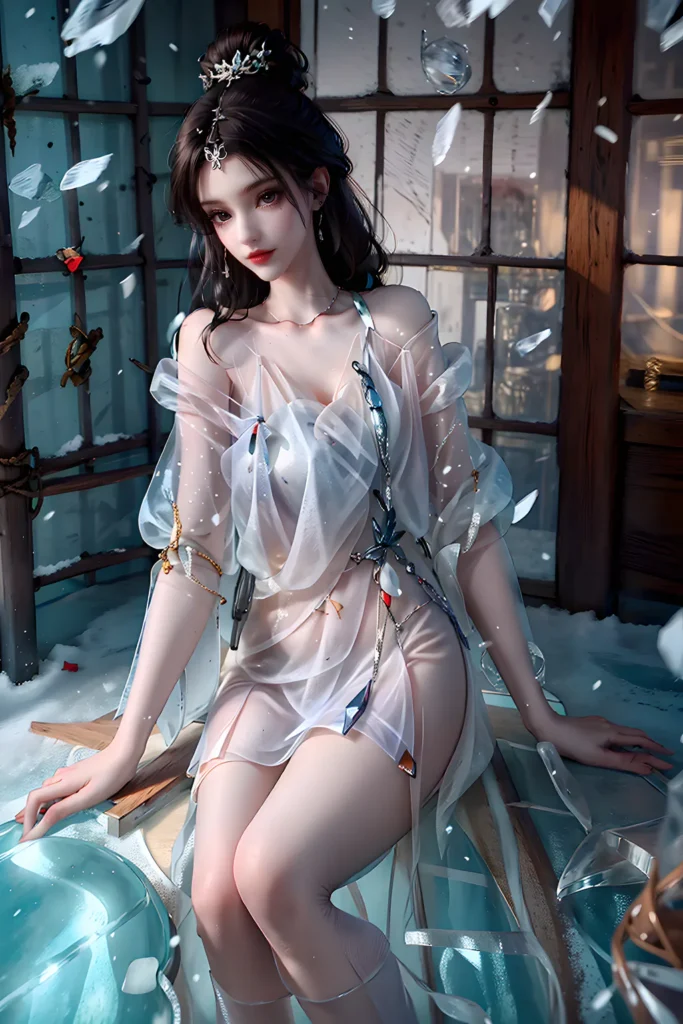 AI绘画 963 天龙-王语嫣[25P/135M]插图1