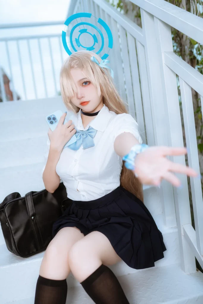 二佐Nisa NO.163 – 蔚蓝档案 一之濑明日奈 JK制服[23P/264MB]插图1