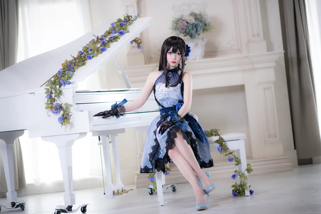 小木曾AYA NO.005 – 偶像大师 涩谷凛 礼服[13P/64MB]插图2