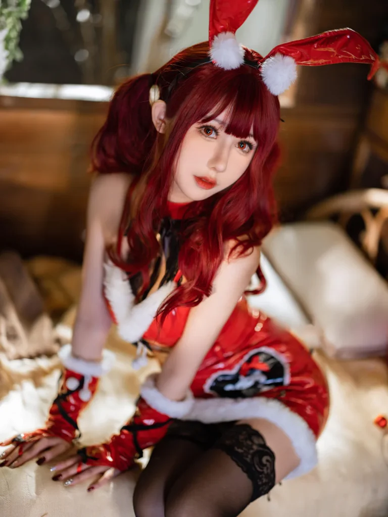 仙女月 NO.021 – 红色圣诞兔[32P/839MB]插图3