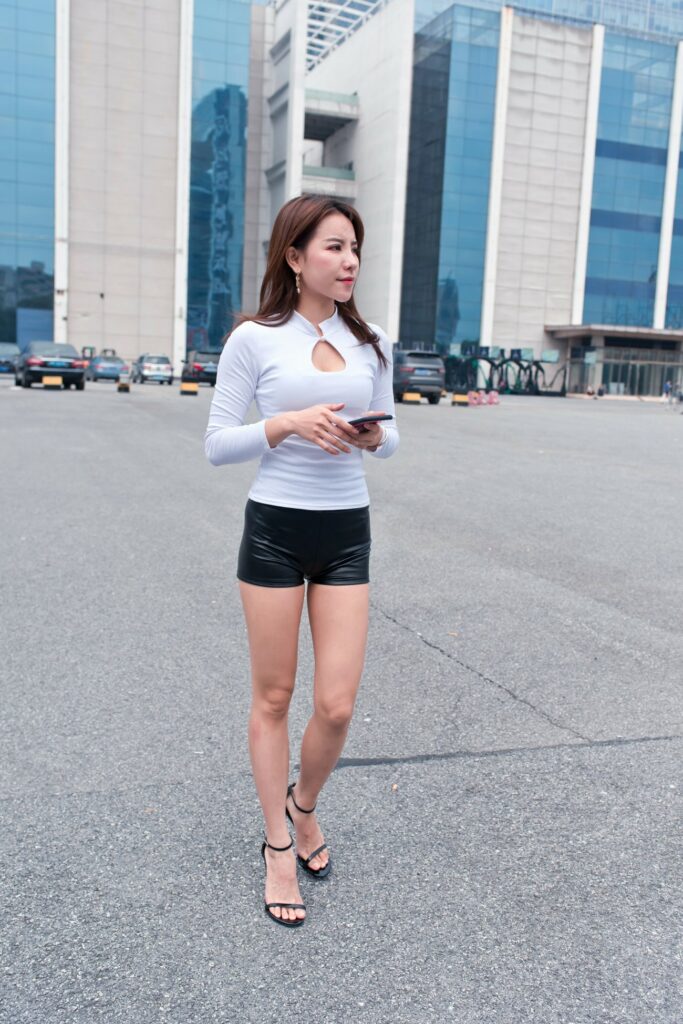 精选街拍 No.474 极品长腿性感一字带凉高（一） [70P/118M]插图