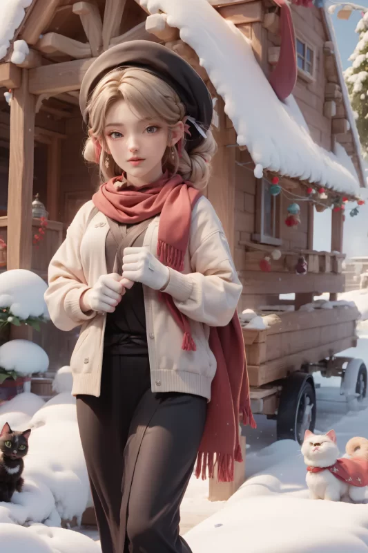 AI绘画 1086 完美世界-火灵儿[80P/520M]-无料摄影圈