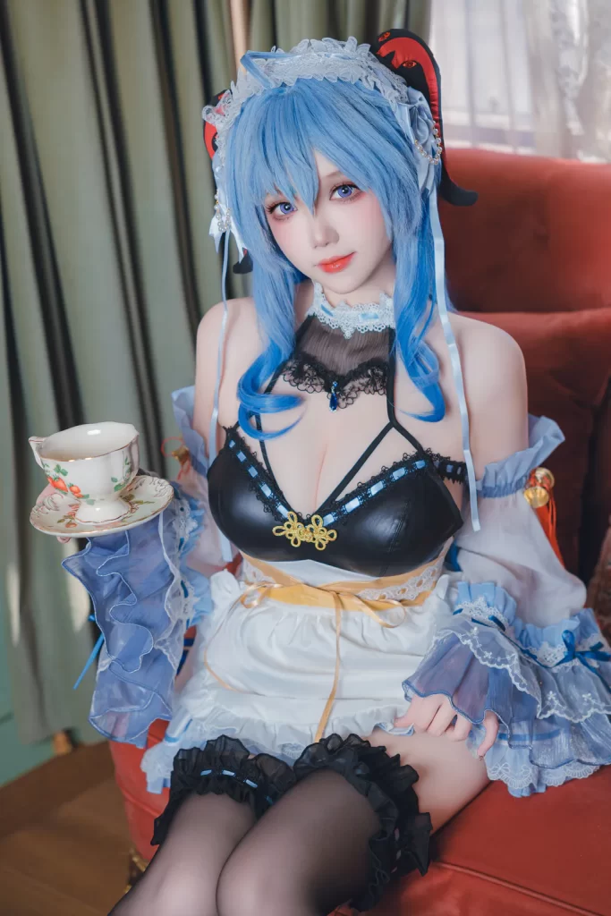 雪晴Astra NO.085 – 原神 甘雨女仆[31P/1V/763MB]插图2