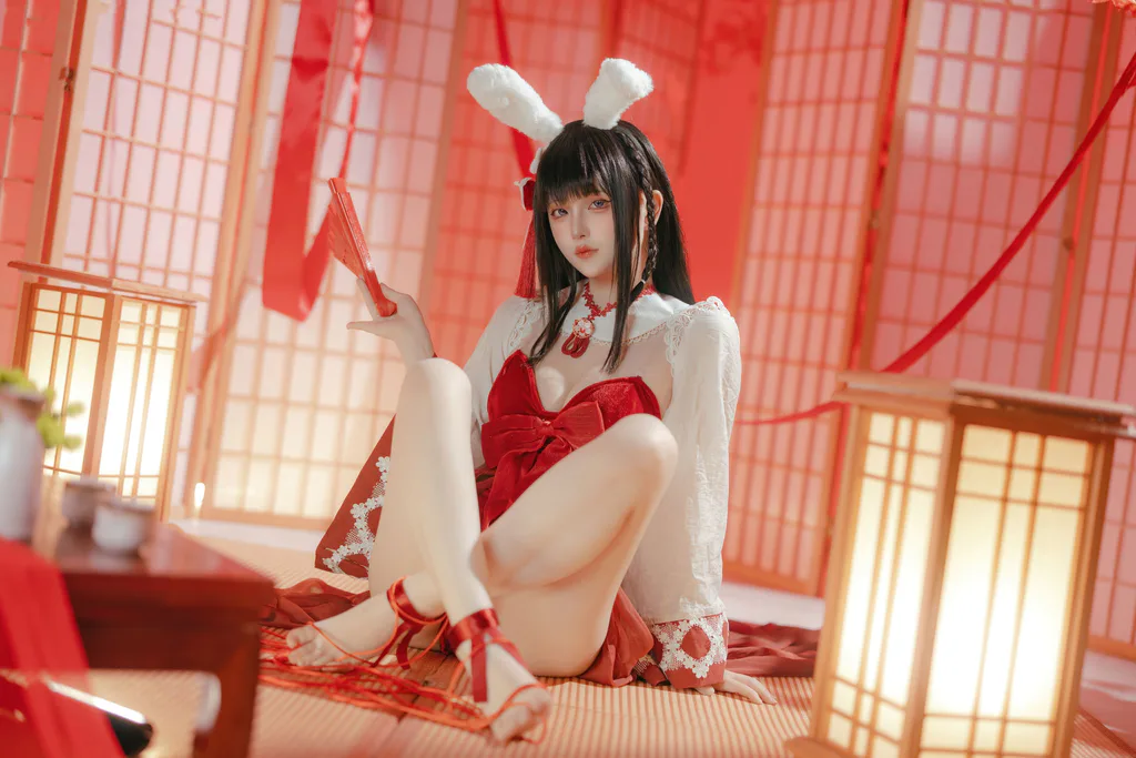 屿鱼 NO.063 – 碧蓝航线 大山 祈愿的巫女兔[58P/339MB]插图1