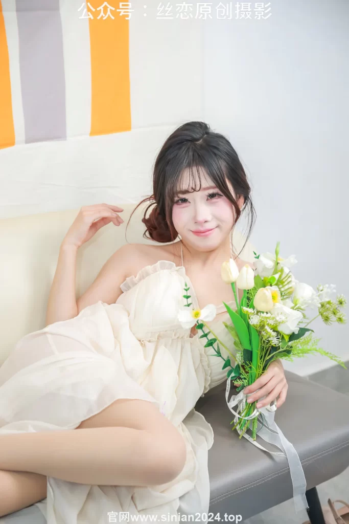 丝恋摄影 NO.060 小梦-白色公主裙 粉色高跟鞋 厚肉丝袜[277P/1V/3.97GB]插图3