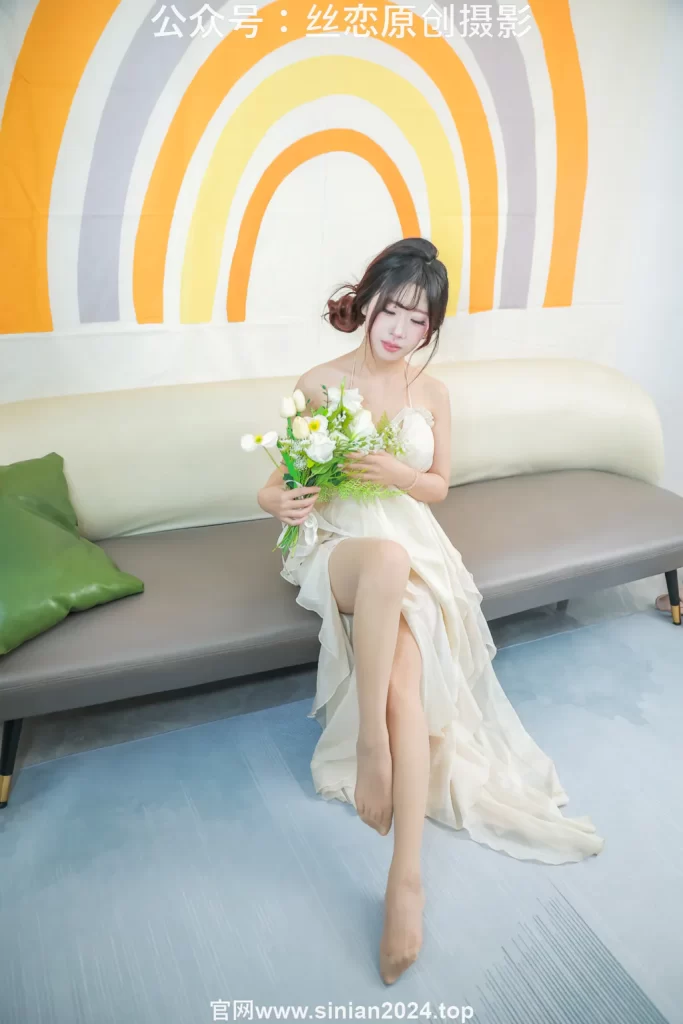 丝恋摄影 NO.060 小梦-白色公主裙 粉色高跟鞋 厚肉丝袜[277P/1V/3.97GB]插图1