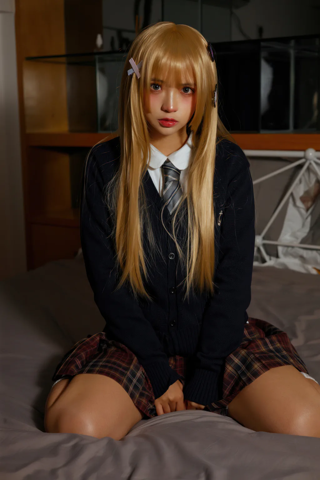 疯猫ss – 黑皮JK[40P/304MB]插图1