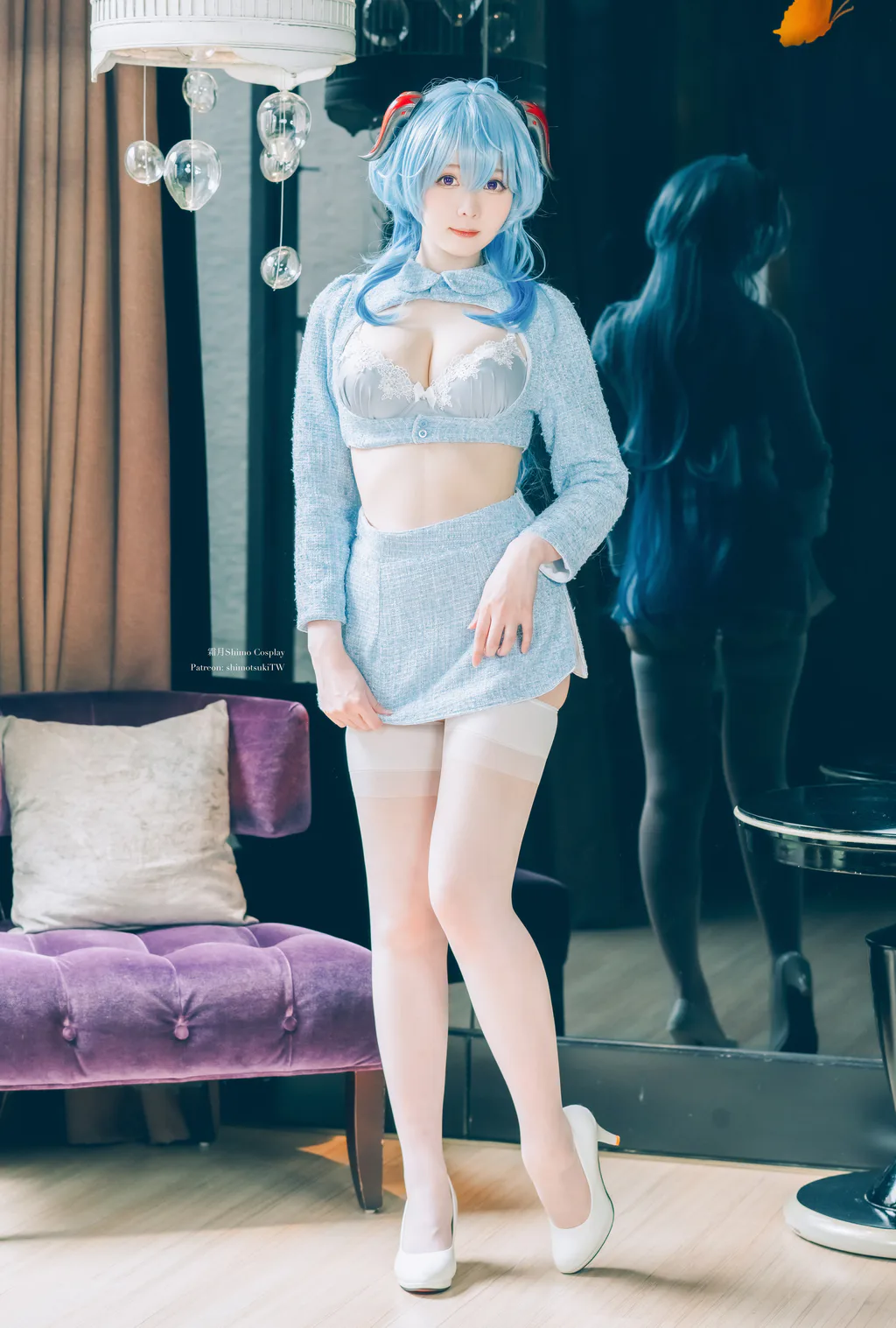 霜月shimo NO.136 - Ganyu lingerie[15P/100MB]-无料摄影圈