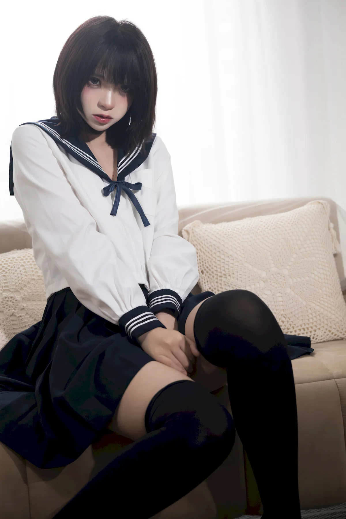 疯猫ss NO.163 – 致郁JK[40P/284MB]插图1